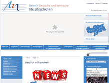 Tablet Screenshot of musikschule.it